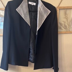 Le Suit Black Blazer Tailored Professional Jacket